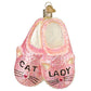 Ornament - Blown Glass - Cat Lady Slippers