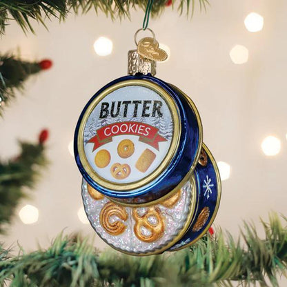 Ornament - Blown Glass - Butter Cookies Tin