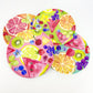 Plate - Citrus Fruit on Pink - Melamine - 9"