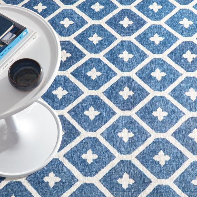 Rug - Machine-Washable - Elizabeth Navy