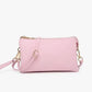 4 in 1 Handbag - Crossbody/Clutch/Wristlet - Ballet