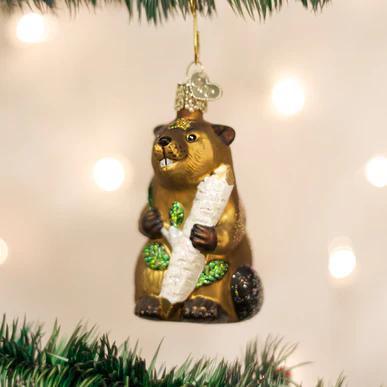 Ornament - Blown Glass - Eager Beaver