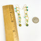 Earrings - African Turquoise on Brass