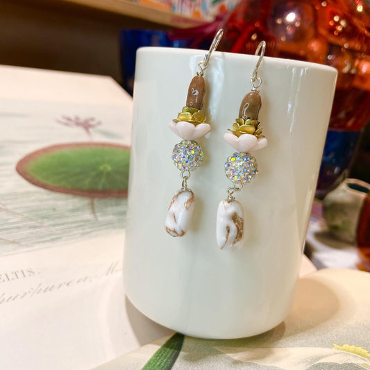 Earrings - Beaded Originals - Dulce De Leche Sparkle