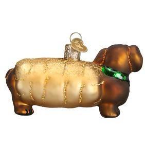 Ornament - Blown Glass - Weiner Dog