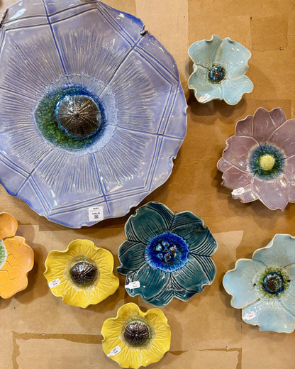 Ceramic Wall Art - "Baby Viola" - Atlantis Aqua