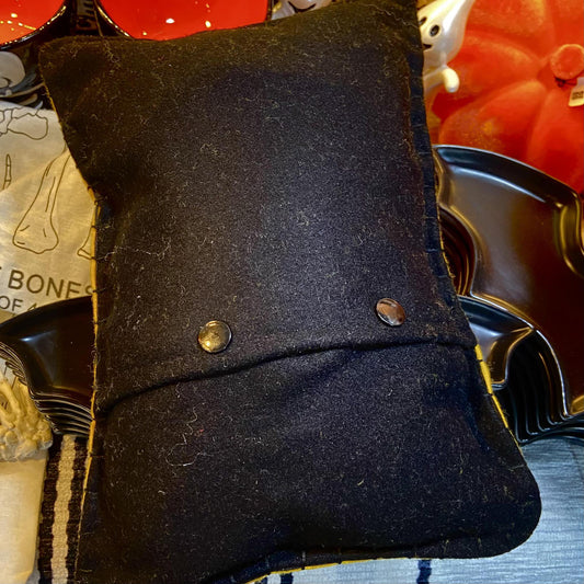 Pillow - Cat Face w/ Bones - Handmade