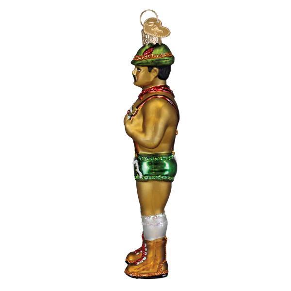 Ornament - Blown Glass - Prancer, Holly Jolly Hunk