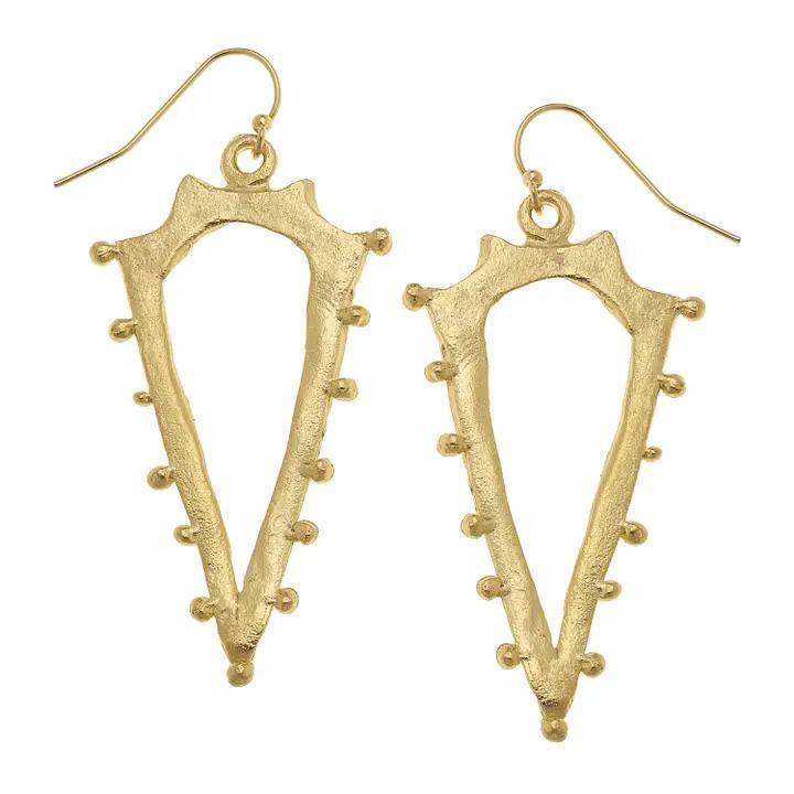 Earrings - Hobnailed Points