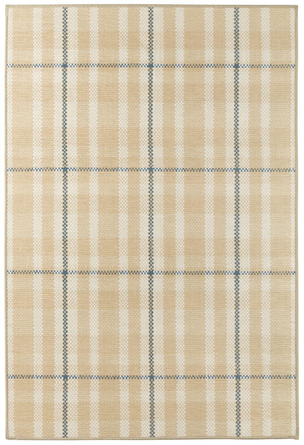 Rug - Machine-Washable - Hallie Plaid Khaki