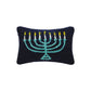 Pillow - Menorah - Wool Hooked