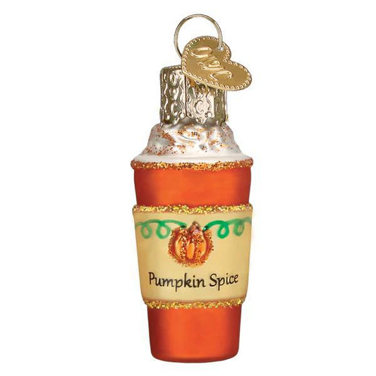 Ornament - Blown Glass - Mini Pumpkin Spice Latte