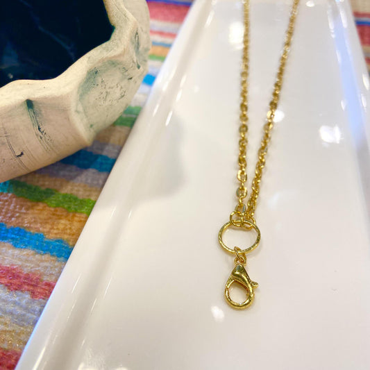 Necklace - 14kt Gold Plated Chain - 28" with Clasp