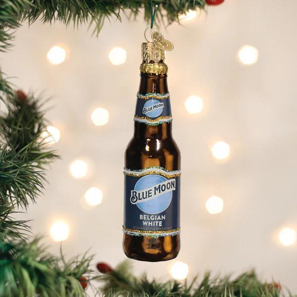 Ornament - Blown Glass - Blue Moon Bottle