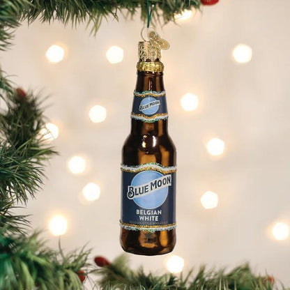 Ornament - Blown Glass - Blue Moon Bottle