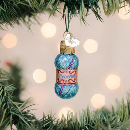 Ornament - Blown Glass - Mini Crochet