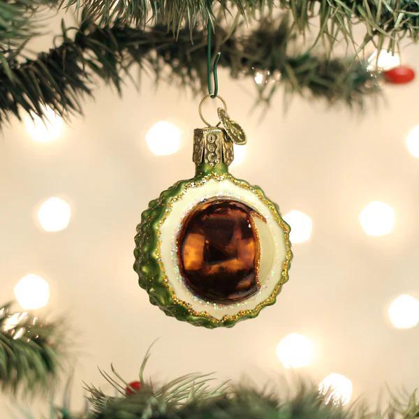 Ornament - Blown Glass - Chestnut