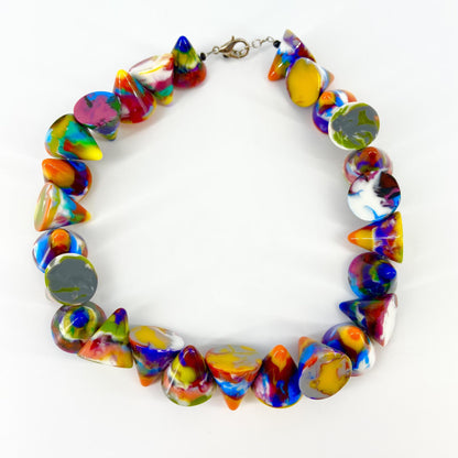 Necklace - Handknotted Resin Original - Handmade