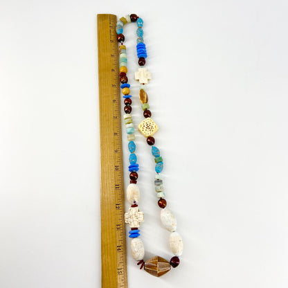 Necklace - Carved Bone Medallion
