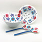 Bowl - Melamine "Paper Plate" - Flowers