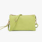 4 in 1 Handbag - Crossbody/Clutch/Wristlet - Avocado