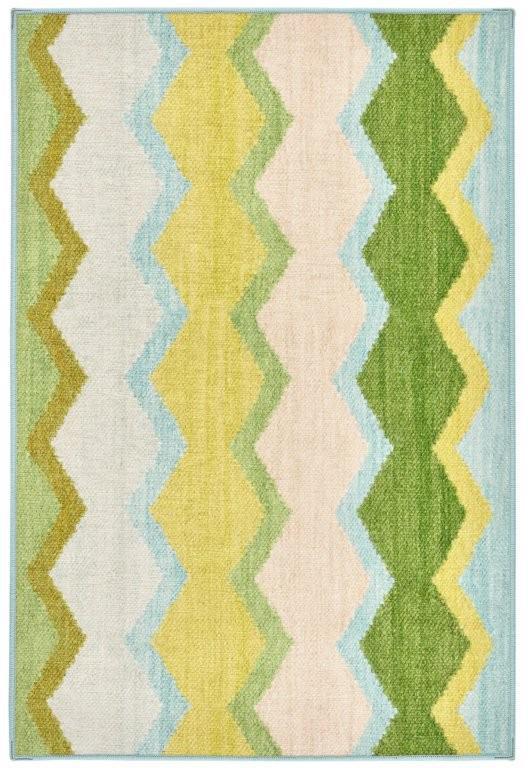 Rug - Machine-Washable - Safety Net Green