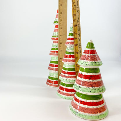 Decoration - Ceramic Tree - 8.5" - Classic Christmas