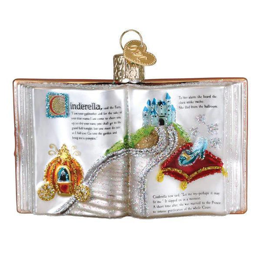 Ornament - Blown Glass - Cinderella Book