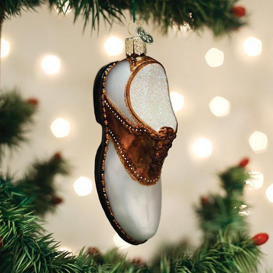 Ornament - Blown Glass - Golf Shoe