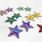 Earrings - Abstract Stars - Enamel on Copper