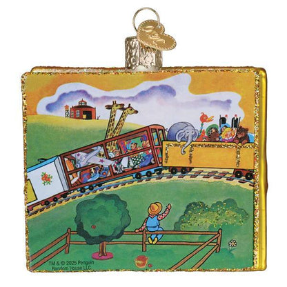 Ornament - Blown Glass - The Little Engine that Could Book