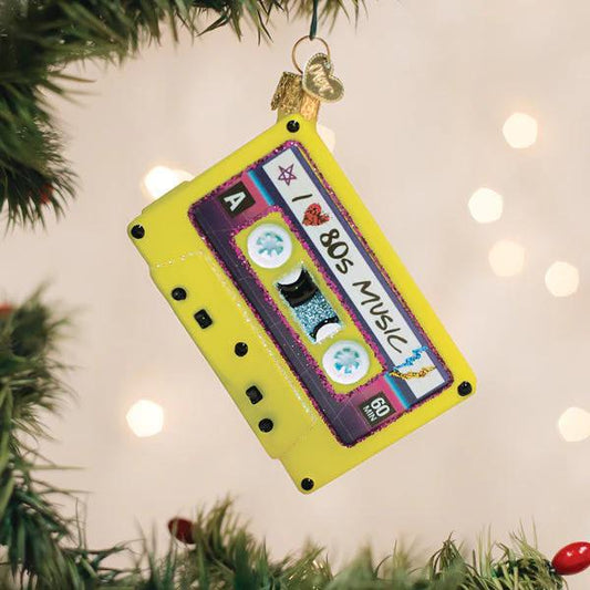 Ornament - Blown Glass - I Love the 80s
