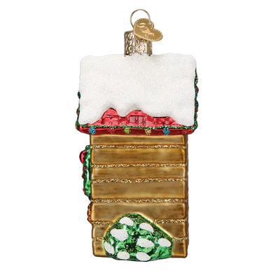 Ornament - Blown Glass - Holiday Outhouse