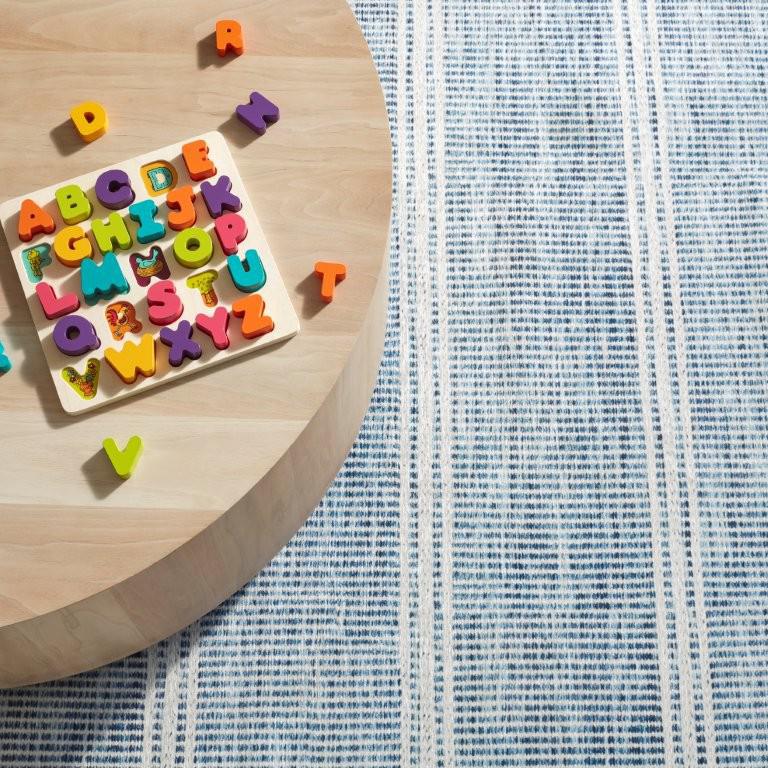 Rug - Machine-Washable - Malta Blue