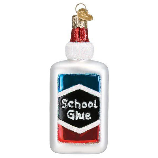 Ornament - Blown Glass - School Glue