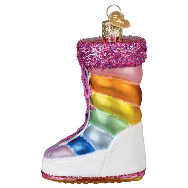 Ornament - Blown Glass - Snow Boot