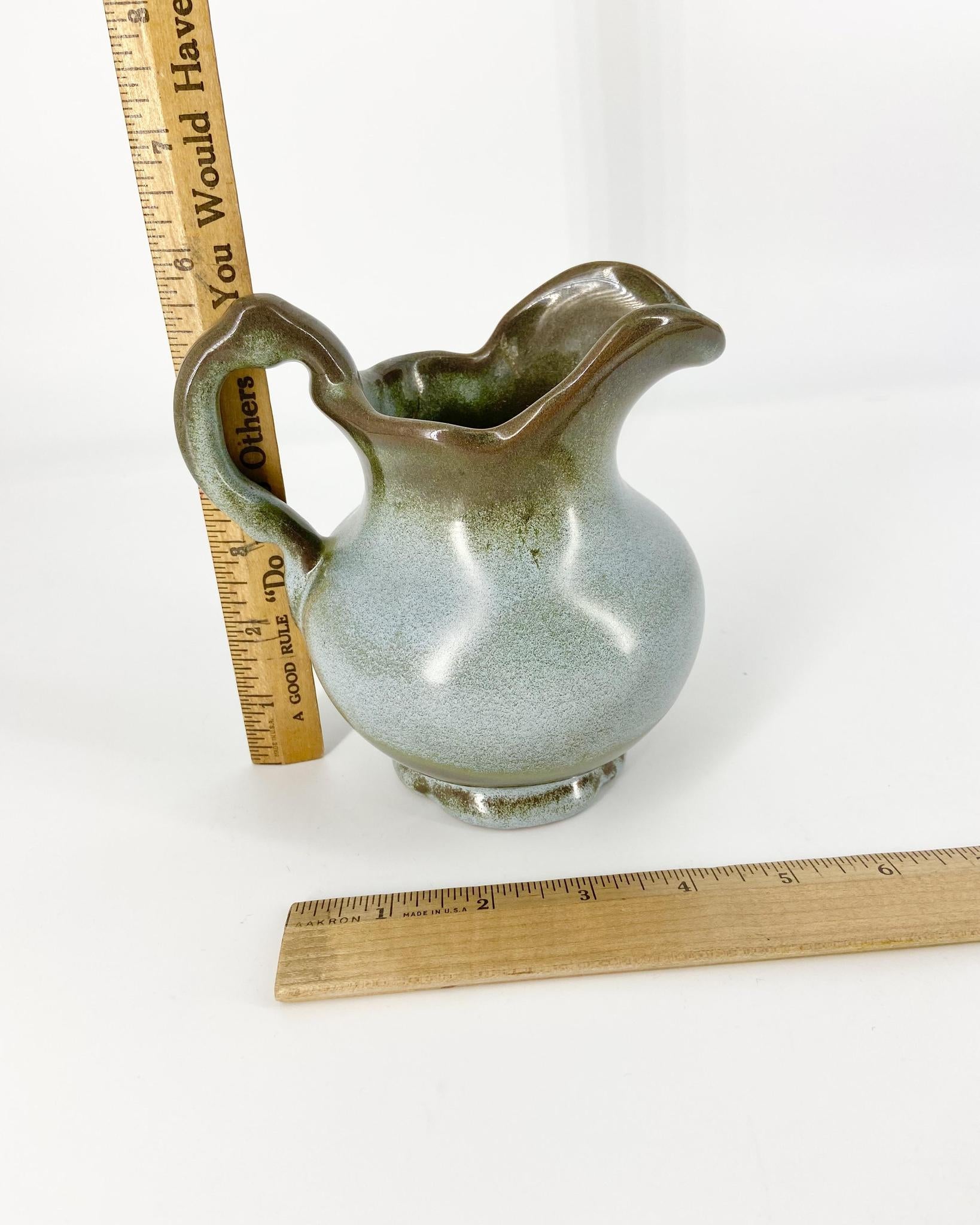 Frankoma Pottery pieces. Part of a vintage collection of 119 pieces. Collectible vintage set of Frankoma Plainsman Woodland Moss tableware.