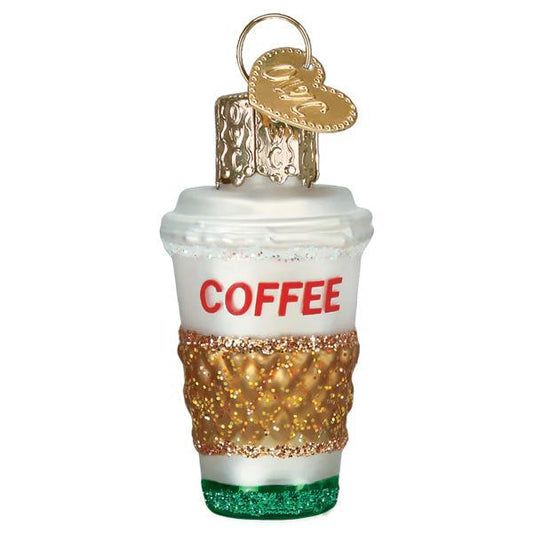 Ornament - Blown Glass - Mini Coffee To Go