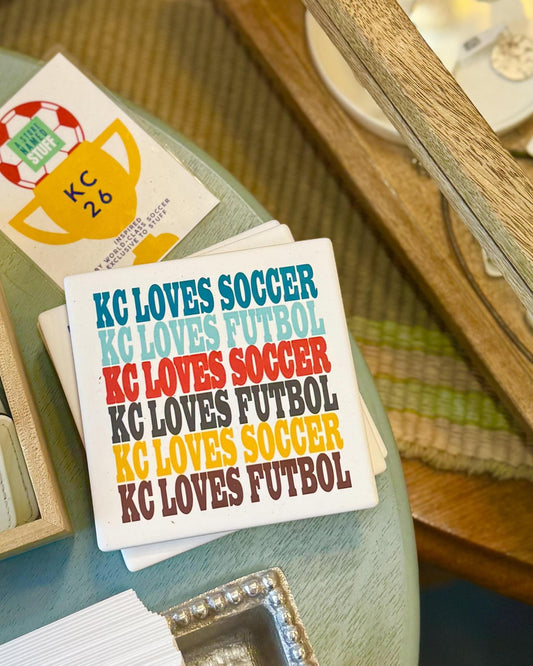 Coaster - KC LOVES SOCCER/KC LOVES FUTBOL