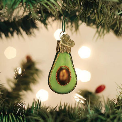 Ornament - Blown Glass - Mini Avocado