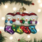 Ornament - Blown Glass - Snow Family of 4