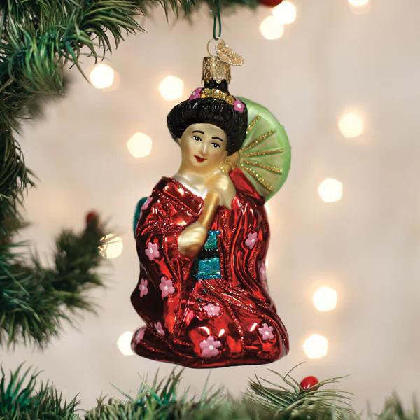 Ornament - Blown Glass - Geisha