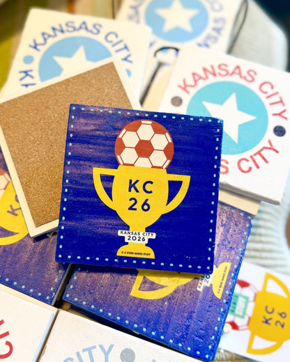 Coaster - Exclusive Kansas City Soccer Ball