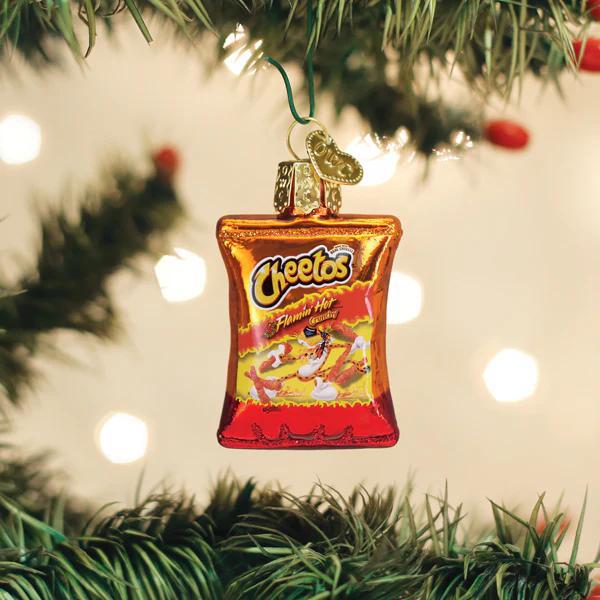 Ornament - Blown Glass - Mini Flamin' Hot Cheetos