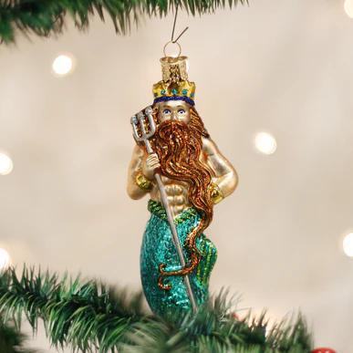Ornament - Blown Glass - Neptune