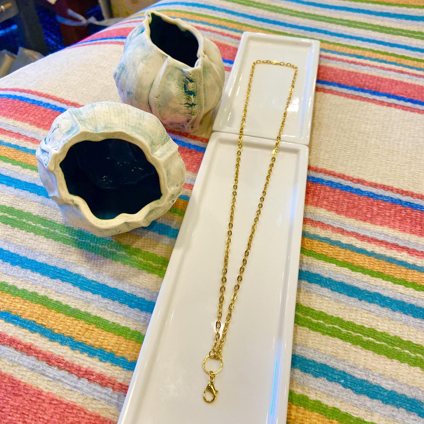 Necklace - 14kt Gold Plated Chain - 28" with Clasp