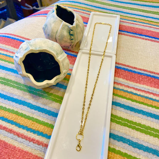Necklace - 14kt Gold Plated Chain - 28" with Clasp