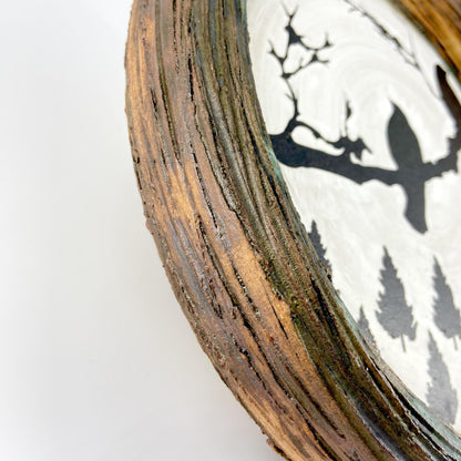Sculpture - "Nest" Plate - Wall Art - Two Birds