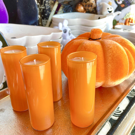Candle - Pumpkin Spice in Orange Glass - 2oz