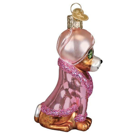 Ornament - Blown Glass - Spa Dog